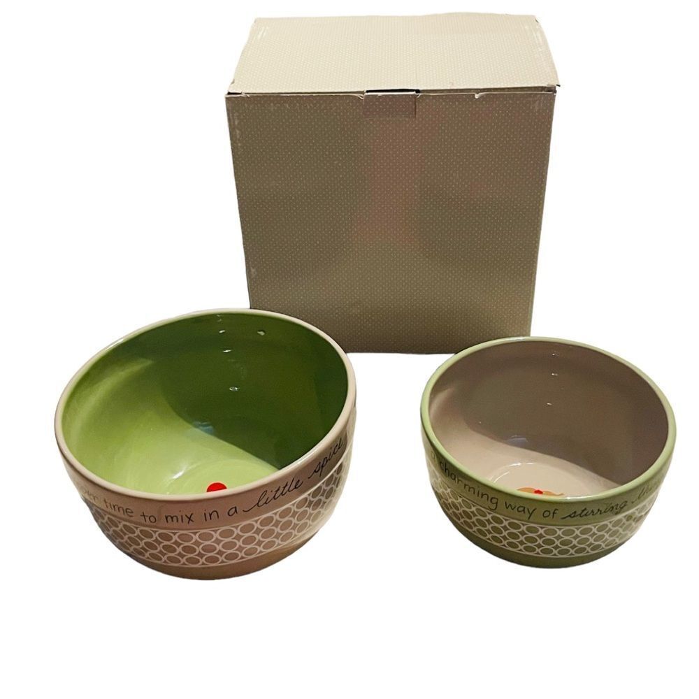 NIB My Soul's Window Mixing Bowls